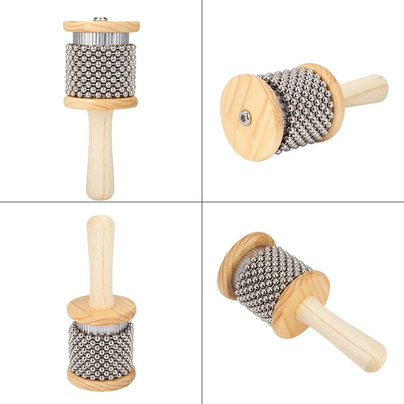 Wooden Cabasa Mini Cabasa Musical Instrument Hand Shaker Percussion Instrument