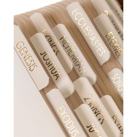 Acidea Bible Tabs for Women and Men, 80 Matt Study Bible, Laminated Bible Tabs(Gold Foil Embossed Lettering), Catholic Bible Tabs, Bible Study Supplies, Bible Book Tabs