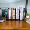 RHONZHAO 2 Set Desk Organizers, Metal Desk Magazine File Holder