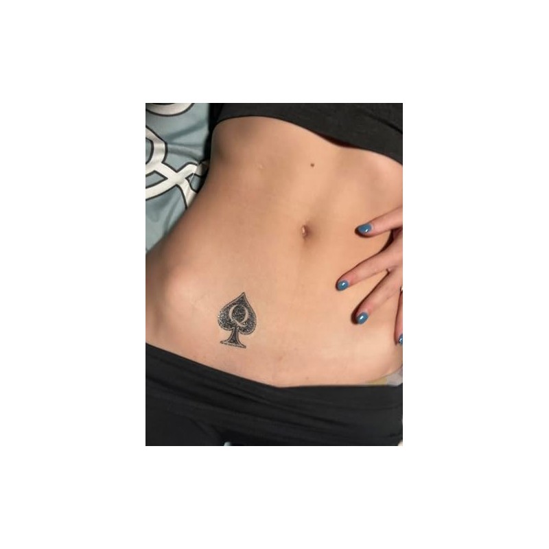 Paquete de tatuaje temporal de la reina de las picas