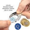THE MASONIC COLLECTION Forget Me Not Trolley Keychain and Coin