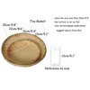 100% Natural Handmade Woven Bamboo Basket Tray U Shape Holder