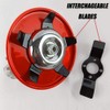 Weed Brush Cutter, Weeding Tray, Razor Weed Trimmer Head for