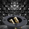 Pastlla 2Pcs 3" x 3" Speaker Box Terminal Cup DIY
