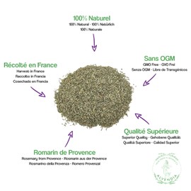 Real Rosemary from Provence - Grown and Harvested in Southern France - Pack of 200 g - Savory Harvested in 2023