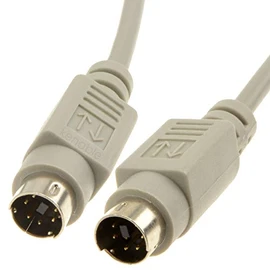 kenable PS2 Switchbox Cable 6 pin Mini Din Male Plug to Plug 10m [10 metres]