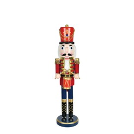 18 Inch Red Nutcracker Drummer Soldier