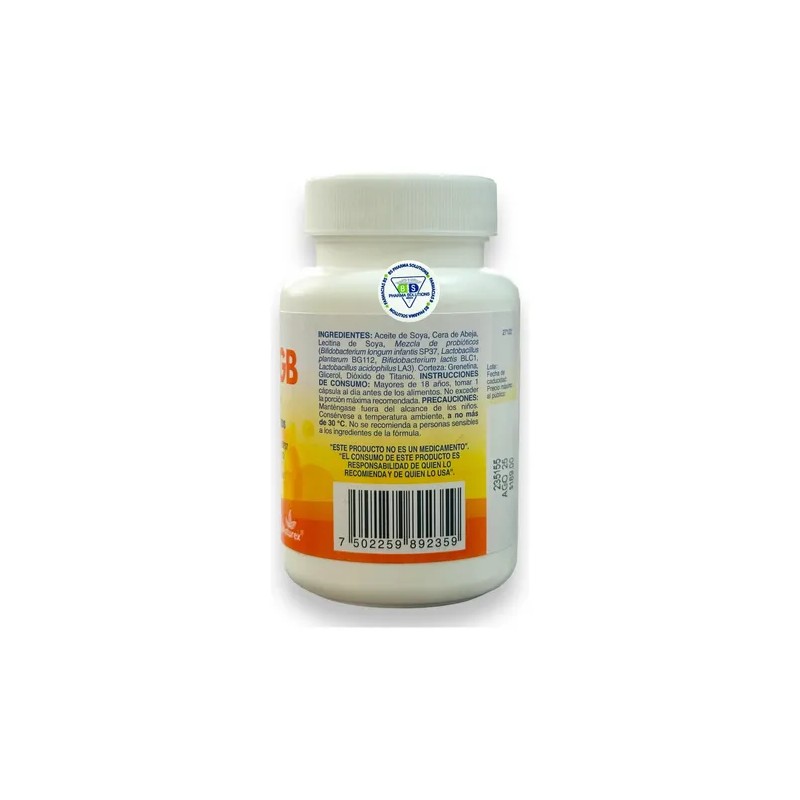 Lactiv Gb 1 Billón De Probióticos C/30 Cáps Naturex