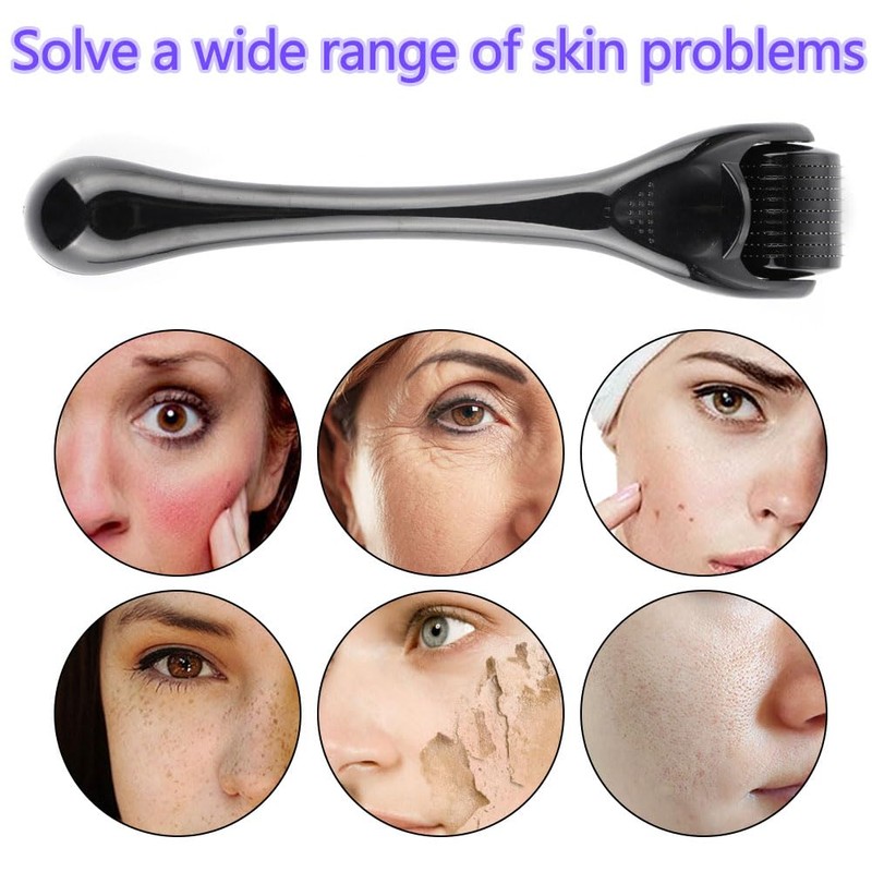 JIADEXIN Beard Roller 1 Piece 0.5 mm 540 Microneedles Beauty