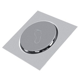 Pedal Bounce Type Floor Drain, Protect Kitchen, Bathroom, Garage, Basement from Smell, Mice, Made of Stainless Steel for HOM Improvement and Construction (5-Brushed)
