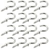 Bonsicoky 120 Pcs 5/8 Inch Screw Hooks, Nickel Plated Metal