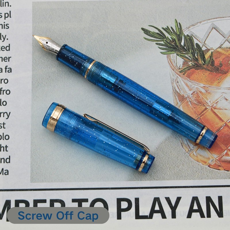 Jinhao 82 Fountain Pen - Acrylic Material Pen Barrel, Iridium
