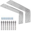 YUMORE Shelf Bracket 8 inch, Heavy Duty (1/5") Thick Solid