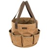 Large Capacity Collapsible 8-Gal (30L) Tool Bag with Handles, Round