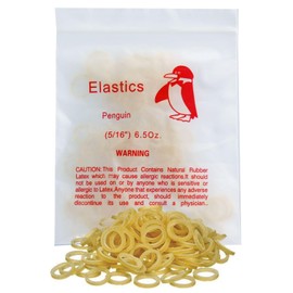 100 Pack Orthodontic Elastics Dental Rubber Bands Intraoral Elastic Bands Red Penguin(Heavy, 6.5 Oz, 5/16'')