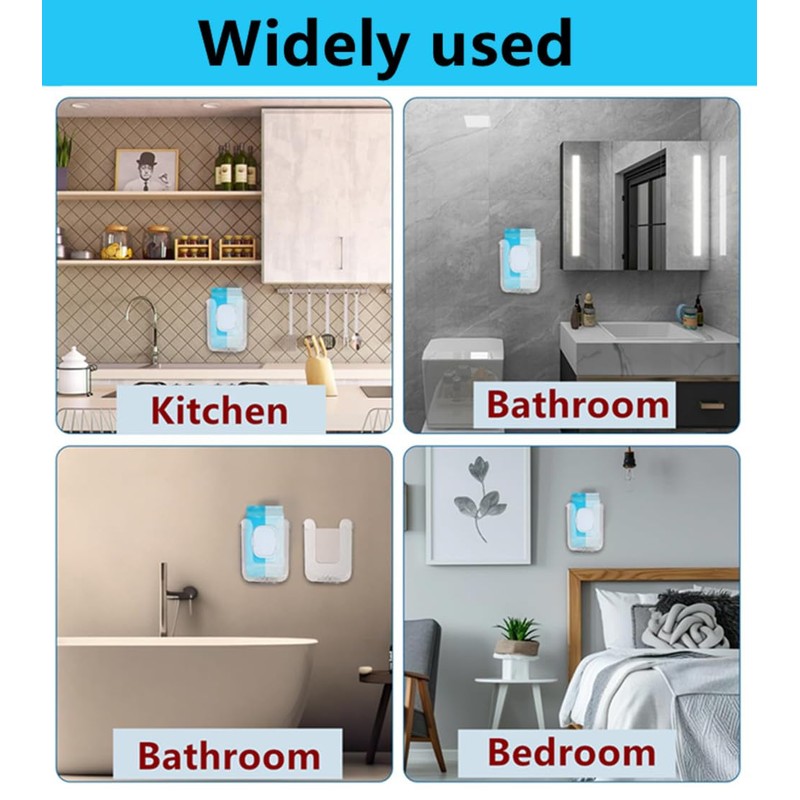 2 pcs Wipes Dispenser Box, Kitchen Storage Dispenser Refillable Wipes