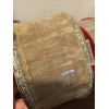 SPARKLING GOLD METALLIC AND NYLON 2.5” WIRED EDGE RIBBON 30