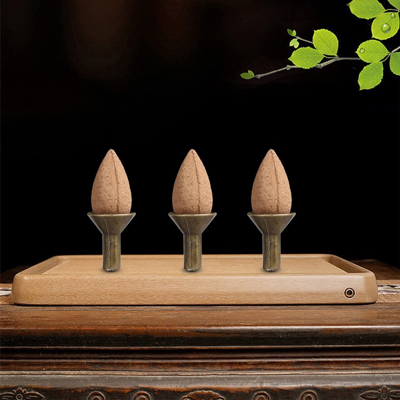 50PCS Metal Backflow Incense Sticks Holder Small Funnel Shape Incense