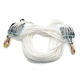 DBM IMPORTS 2 Ton/4000 Lbs Poly Rope Hoist Pulley Wheel Block, Tackle Puller Lift Tools