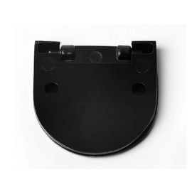 Txinmin 1-3/8-inch Long Zinc Alloy Flush Ring Pull Black Subtle Door Drawer Finger Pull Sliding Barn Door Handles and Pulls, 2pcs, Black