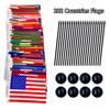 TSMD 202 Countries International World Desk Flags Set Small Mini