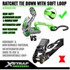 XSTRAP STANDARD 1in x 14ft Ratchet Straps with Ergonomic Aluminium