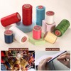 uxcell Flat Leather Sewing Waxed Thread, 200m / 219 Yards