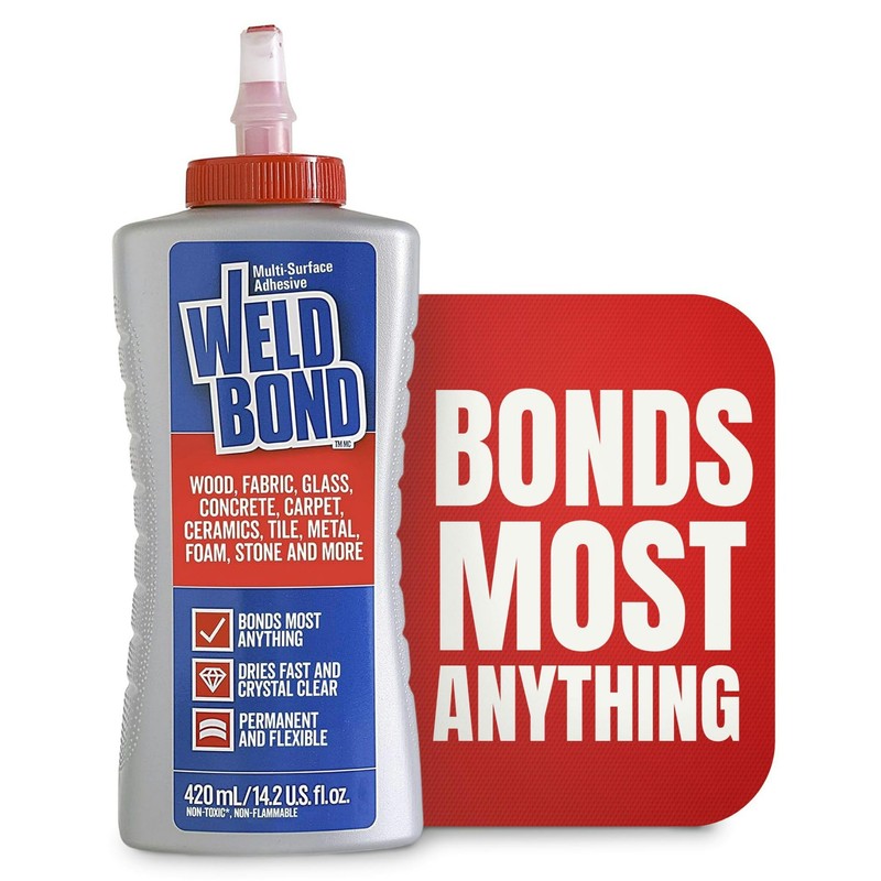Weldbond Multi-Surface Adhesive Glue, Bonds Most Anything. Use as Wood
