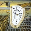 Lafocuse Silent Melting Clock Gold Shiny Frame,Salvador Dali Watch Melted