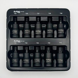 10pc Impact Torx Star Bit Socket Set 1/2'' Drive TRX Star Sockets T20 T25 T27 T30 T40 T45 T50 T55 T60 T70