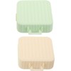 Makeup Sponge Holder, Compact Lightweight Accessory for Travel and Daily Use - TOMETURE 2pcs Square Makeup Sponge
