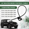 AC Heater Mode Control Cable Compatible with Jeep Wrangler 2007-2010