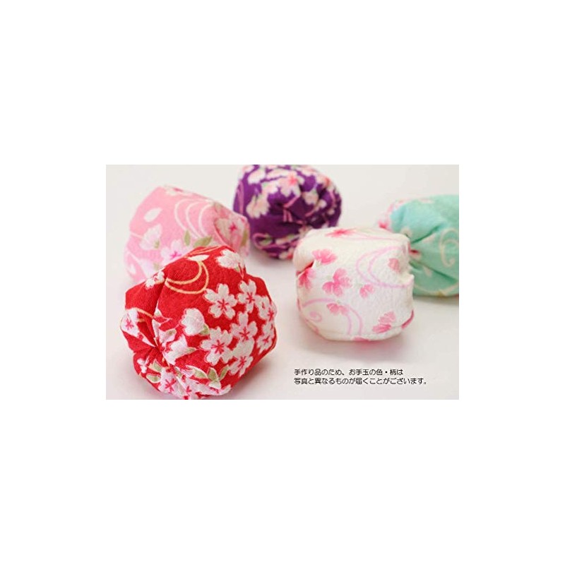 Matsumi Kogei Beanbag Made in Japan, Round Plastic Case, Cherry