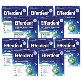 Efferdent Retainer Cleaning Tablets, Denture Cleaning Tablets for Dental Appliances, Minty Fresh & Clean, 44 Count (Pack of 10)
