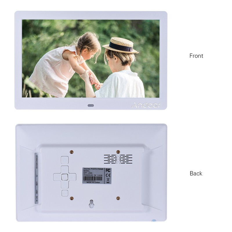 Andoer 10 Inch Wide LCD Screen Digital Photo Frame 1024