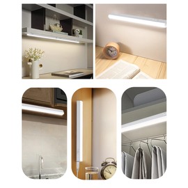 BOYIR Under-Unit Light Kitchen LED Kitchen Lamp with Switch 5 W 31.5 cm 500 lm Light Strip Neutral White 4000 K Super Bright Kitchen Light Expandable Cabinet Lighting for Kitchen, Cupboard, Bookshelf