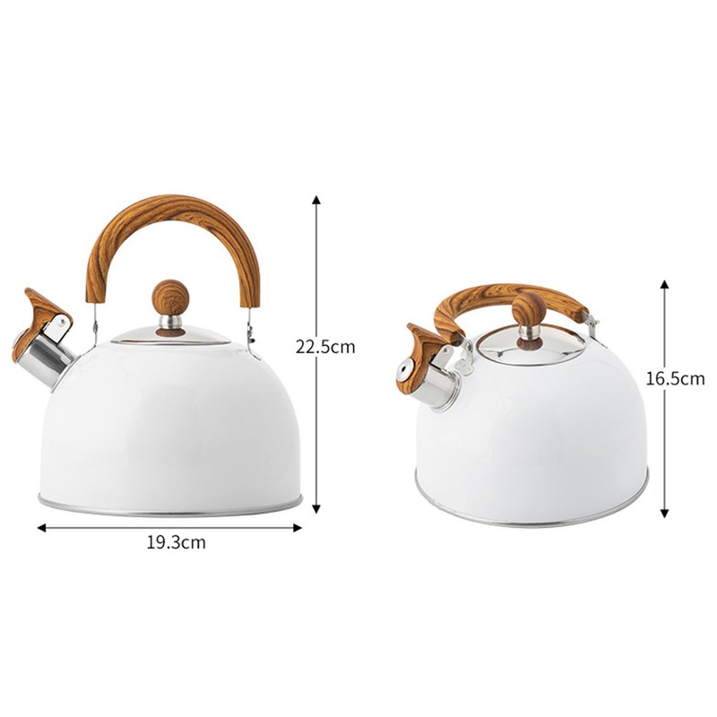 Whistle Kettle Stovetop Stainless Steel Foldable Handle Kitchen Supplies 2.5L