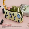 LParkin Penguins Canvas Pencil Case Pen Bag Pouch Stationary Case