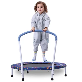 Skepphlay 36" Mini Trampoline for Kids, Kids Trampoline with Handle, Indoor Outdoor Use, Kids Trampoline Indoor for Boys Girls Age 3-6