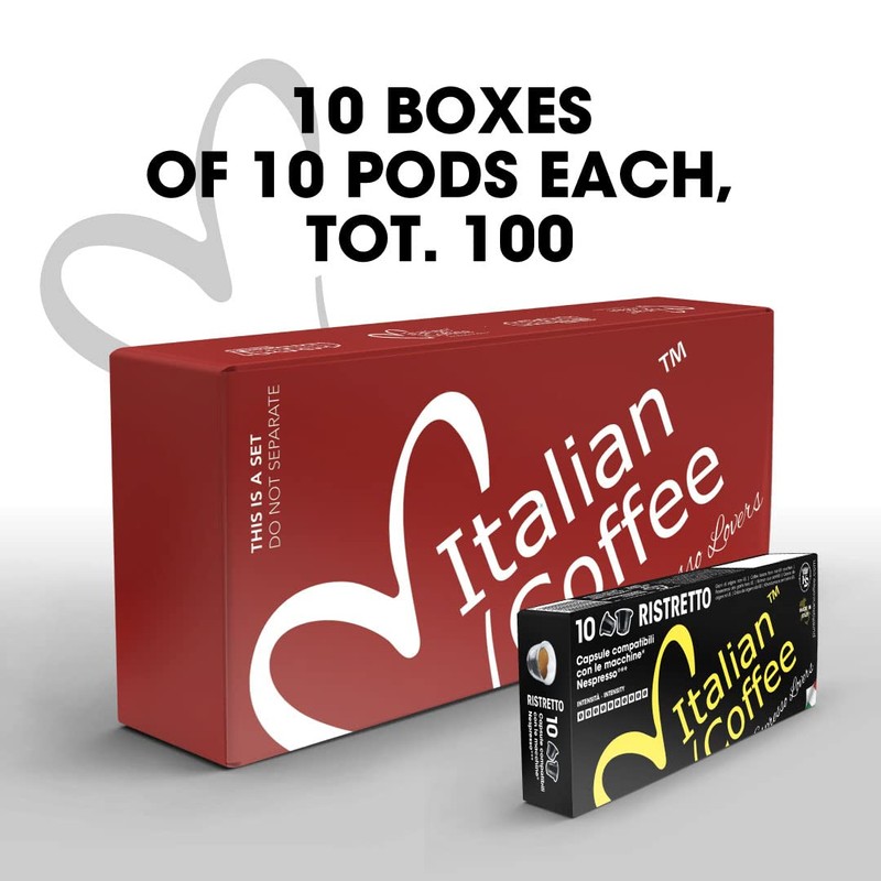 Italian Coffee for Espresso Lovers pods compatible with Nespresso Original