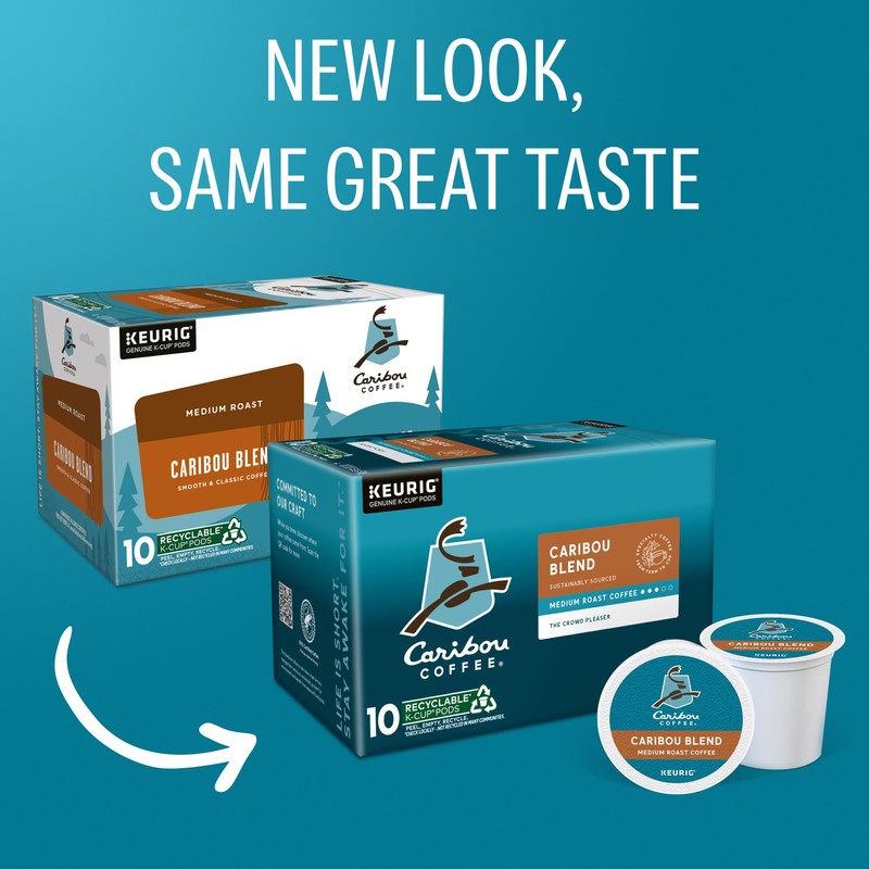 Caribou Coffee Caribou Blend Keurig Single-Serve K-Cup Pod, Medium Roast