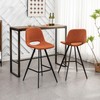 Roundhill Furniture Porth Fabric Kitchen 28.25" Barstools, Set of 2,