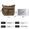 FANDARE Canvas Crossbody Bag Messenger Bag Satchel Shoulder Bag Working