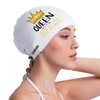 COPOZZ Swim Cap Women Adult, Silicone Waterproof Comfortable Swim Cap