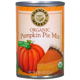 Farmer's Market Foods, Organic Canned Pumpkin Pie Mix, 15-Ounce Cans (Pack of 12)