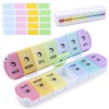 Foldable 7-Day AM/PM Pill Organiser, Magnetic, Travel