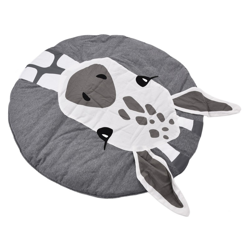 Soft Cotton Baby Play Mat Giraffe Pattern Wide Application Baby