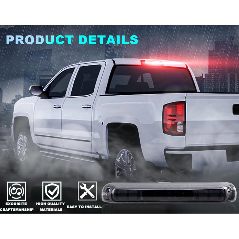 DOTCOM LED 3rd Brake Light,Compatible with 1999-2006 Chevy Silverado/GMC Sierra