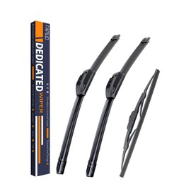 Replacement for Toyota Sienna 2005-2010 Silent Wipers -FAPIUO Front and Rear Windshield Wipers 26"/19"+16" Full Blade Set (3 Pack)