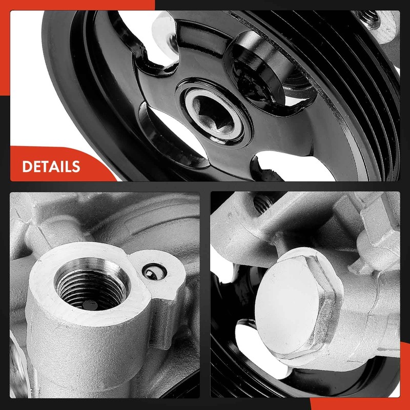 A-Premium Power Steering Pump with Pulley Compatible with Mitsubishi Montero